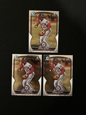 (3) 2023 Bowman Chrome Edwin Solano 1st Rookie Washington Nationals #bcp-169