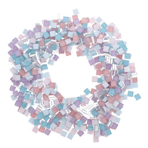 2 Bags Colored Glass Tiles Child Diy Mosaic Kits for Adults Tools - Picture 10 of 12
