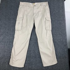 Carhartt Pants Men 42x32 Force Relaxed Cargo Khaki Ripstop Utility Work Canvas