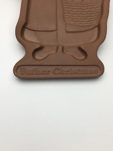 Molde para galletas Longaberger cerámica Papá Noel 1990 grande 8 pulgadas de alto - Imagen 4 de 6