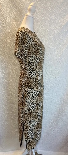 BARNEYS NEW YORK Woman’s Leopard Animal Print Dress MADE IN USA Size Small - Picture 12 of 20