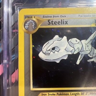 🔥🌀SWIRL🌀🔥Steelix Pokemon 2000 Neo Genesis Unlimited 15/111