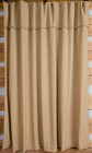 New Primitive Country Farmhouse Bath NATURAL TAN BURLAP SHOWER CURTAIN 72"