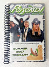 Poison 2007 Tour Itinerary Crew Book Rare Authentic Glam Metal Memorabilia
