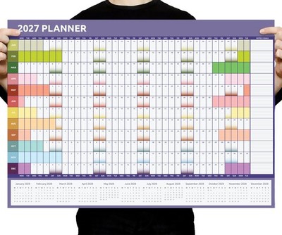 Wandkalender 2025 Rosegold Familienplaner Easy View Monatsplaner Marmor Rainbow