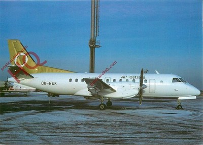 Ansichtskarte - AIR OSTRAVA SAAB 340A OK-REK @ PRG