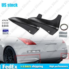 For 2003-2009 Nissan 350z Z33 Black Jdm Rear Bumper Lip Mud Guards Spats Aprons For 2003-2009 Nissan 350z Z33 Black Jdm Rear Bumper Lip Mud Guards Spats Aprons