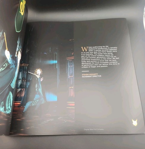 2018 Preview Edition Harry Potter & the Cursed Child Melbourne Theatre Book Rare - Picture 6 of 10