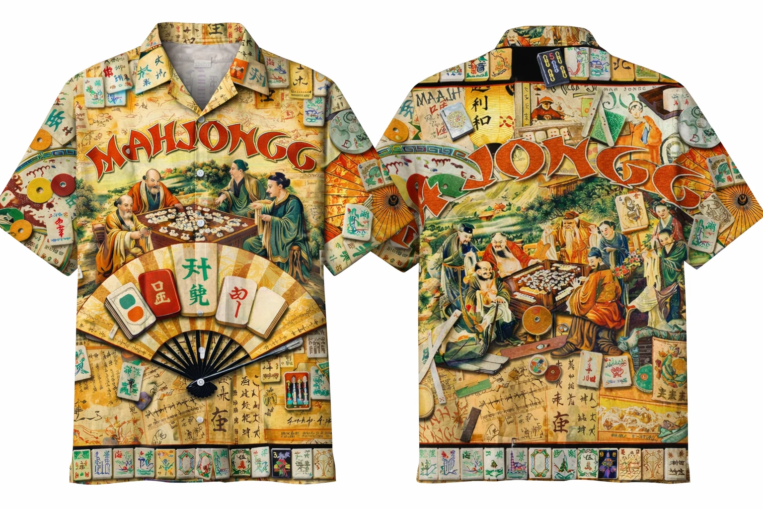 Mah Jongg Masters Aloha Hawaiian Shirt