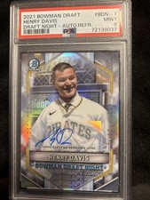 2021 Bowman Chrome Draft Night Henry Davis PSA 9 Auto /99