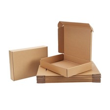 11x8x2 Shipping Boxes Set of 20, Brown Corrugated Cardboard Literature Mailer...