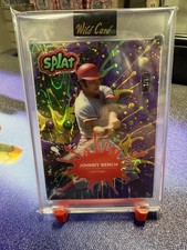 2024 Wild Card Splat JOHNNY BENCH Mardi Gras Tri Color 1/1 Reds HOF Sealed