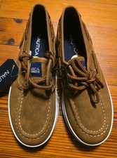 Nautica Spinnaker 2 Boat Shoes Kids US 1 Brown Lace-Up New With Tags
