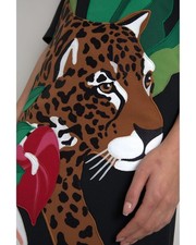 Preloved dolce & gabbana Jaguar Tropical Appliqu Dress Women Black Dresses