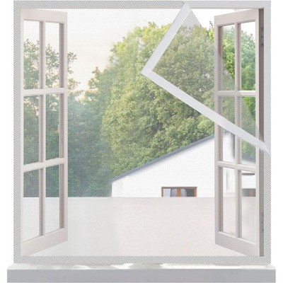 Fliegengitter Fenster Weiß 110x120cm Fiberglas Moskitonetz Insektenschutz Mos...