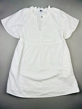 Old Navy Women’s S Petite White Ruffle Beachy Babydoll Dress NEW NWT (Read)