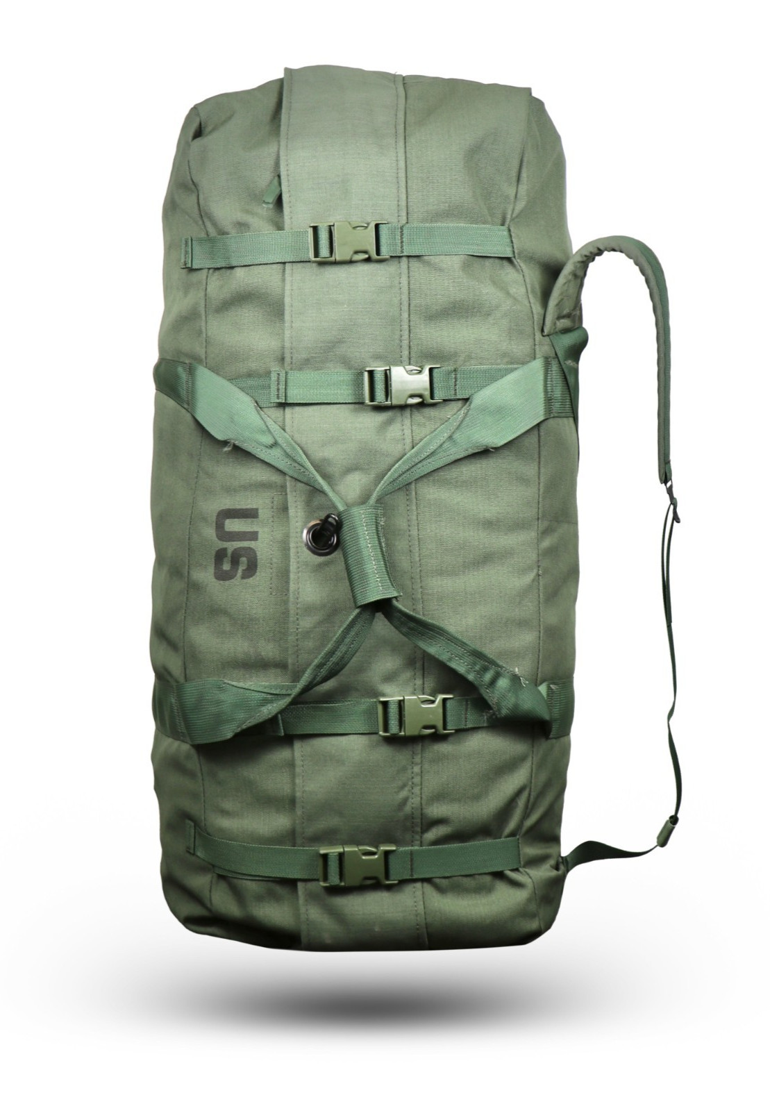 Improved Military Sea Bag US Army Duffle Sack Deployment Pack Green Side Zipper