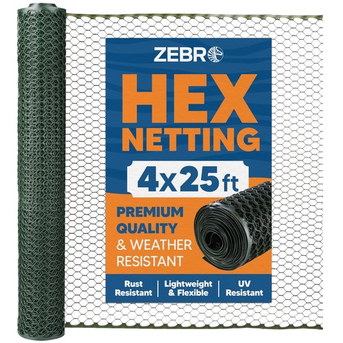 Plastic Chicken Wire Fence – Flexible Poultry Netting & Garden Fence for Chic...