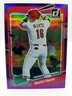 2023 Panini Donruss Noelvi Marte #88 Rated Rookie Purple Holo Cincinnati Reds