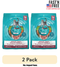 2 pack Purina ONE Plus, Urinary Tract Health Dry Cat Food, Chicken, 16 lb