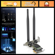 WiFi 7 BE6500 Card with Bluetooth 5.4 for Desktop PC - High-Speed Wireless Adapt
