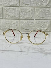 Vintage Concord Optical Gold Round Eyeglass Frame BSS 1026 51  18 135 Y.G/CHR   N