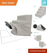 Comforting 4-Step Foam Cover for Small Pets - Easy Fit  Care, Sand Color