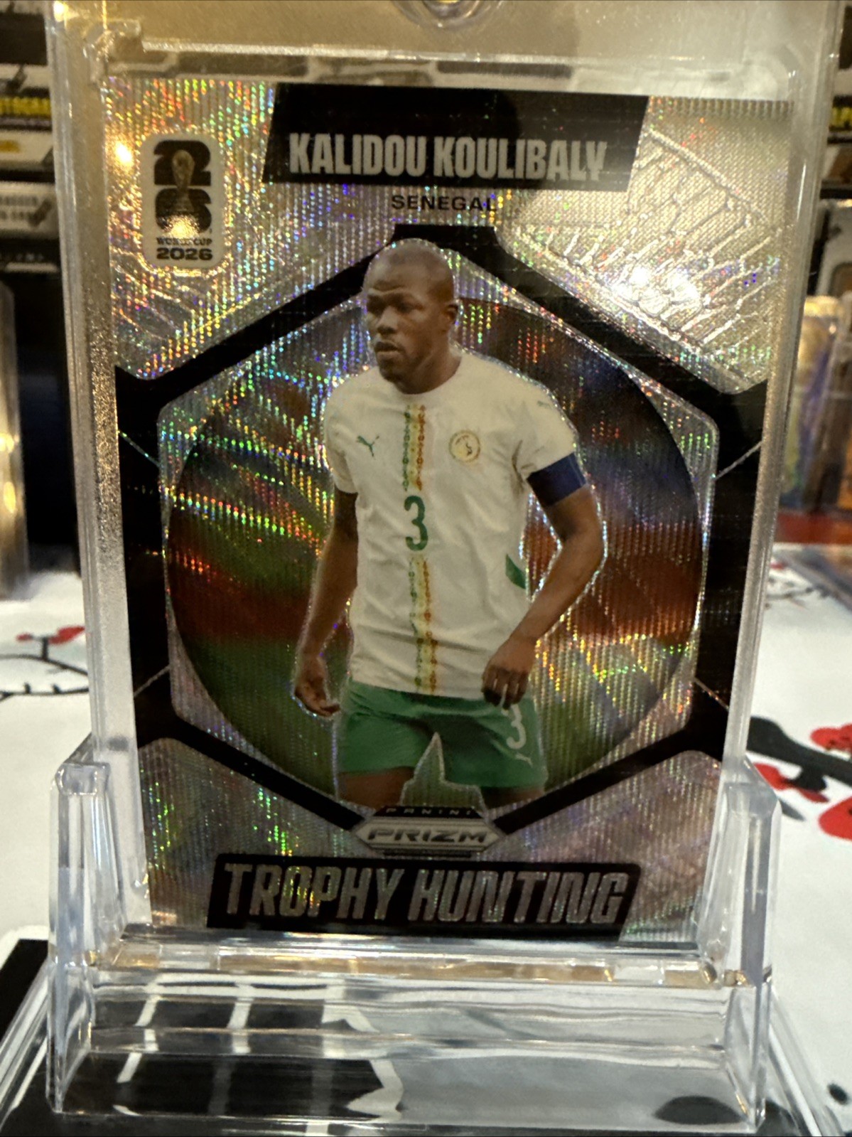 Kalidou Koulibaly 2026 Panini Prizm FIFA World Cup Trophy Hunting Wave Prizm #19