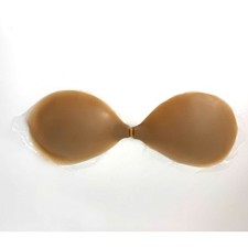 BOOMBA Invisibra Beige Size B Ultra-Thin Silicone Adhesive Strapless Backless