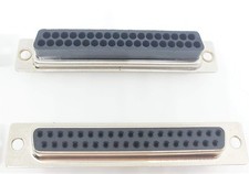 10 Pack Crimp On DB37 Female D-Sub Crimp Type Connector No Pin Adapter