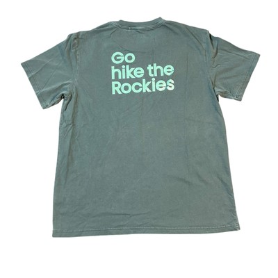 ALPINE DESIGN SHORT SLEEVE GRAPHIC T-SHIRT SIZE LARGE MENS Green Double Sided