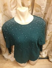 Gorgeous Ladies Qed london sparkly Blouse TOP SIZE M