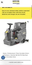 Karcher BD 50/70 R Bp Classic Ride On Scrubber Dryer - CS16555