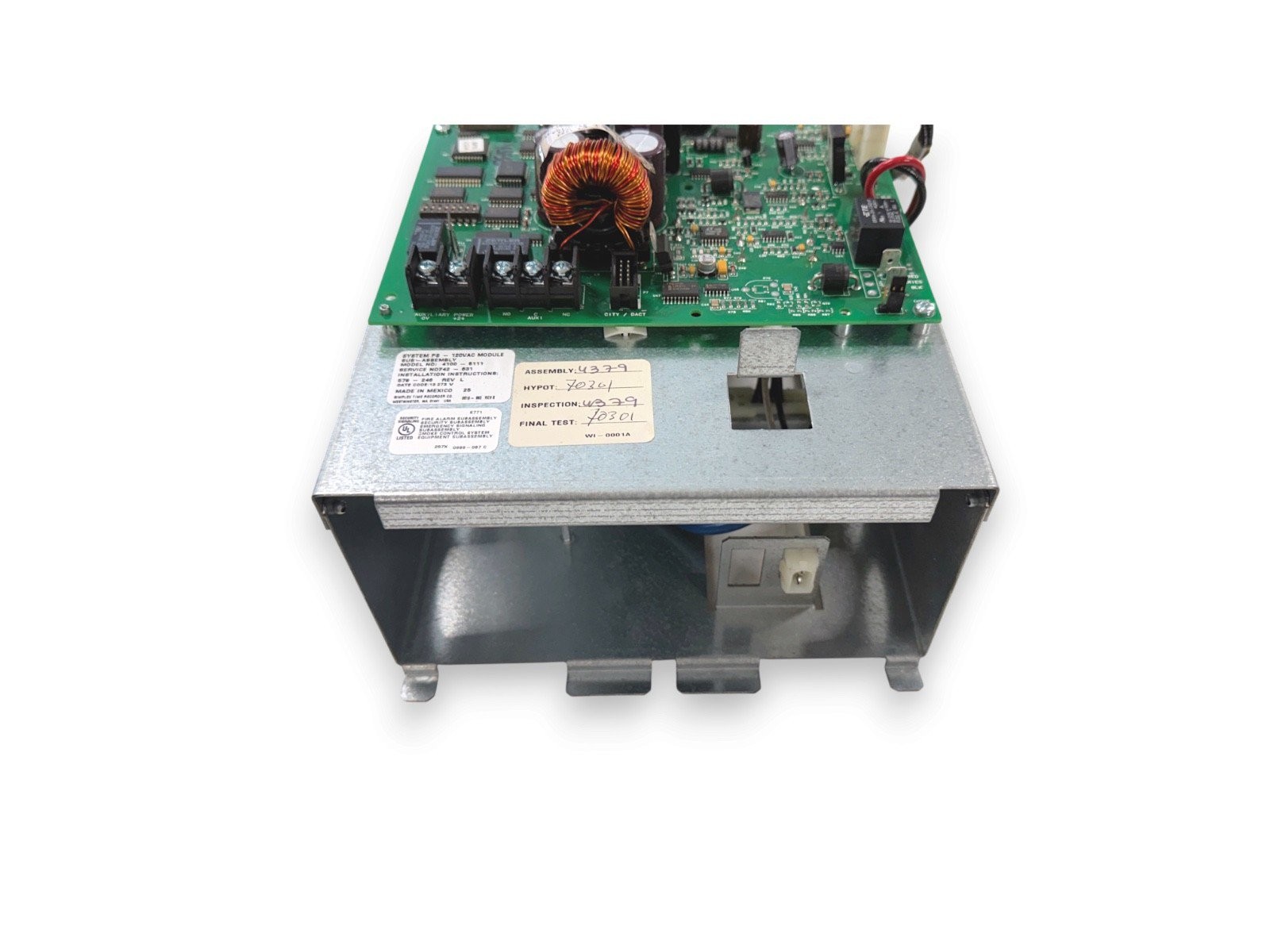 Simplex 4100-5111 Fire Alarm Control Panel System Power Supply Board ...