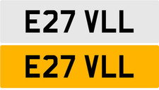 E27 VLL EVIL ?? EVS EVELYN FUNNY RUDE CHEEKY BMW VW GT PRIVATE CAR NUMBER PLATE