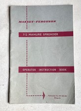 MASSEY-FERGUSON 712 MANURE SPREADER OPERATOR INSTRUCTION BOOK (819 005) Pub.1966