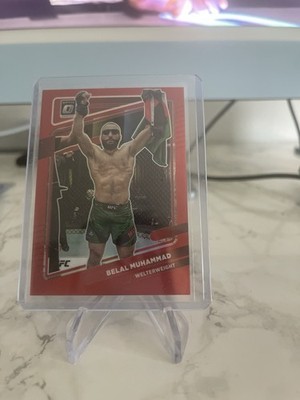 Panini 2022 Donruss Optic UFC Belal Muhammad Red Prizm /199 #59