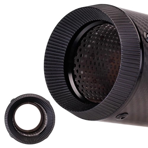 Universal Motorcycle Street Bike Exhaust Muffler Pipe Carbon Fiber Silencer - Picture 5 of 7