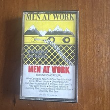 cassette tape MEN AT WORK BUSINESS AS USUAL  1982 CBS Inc. Columbia Record