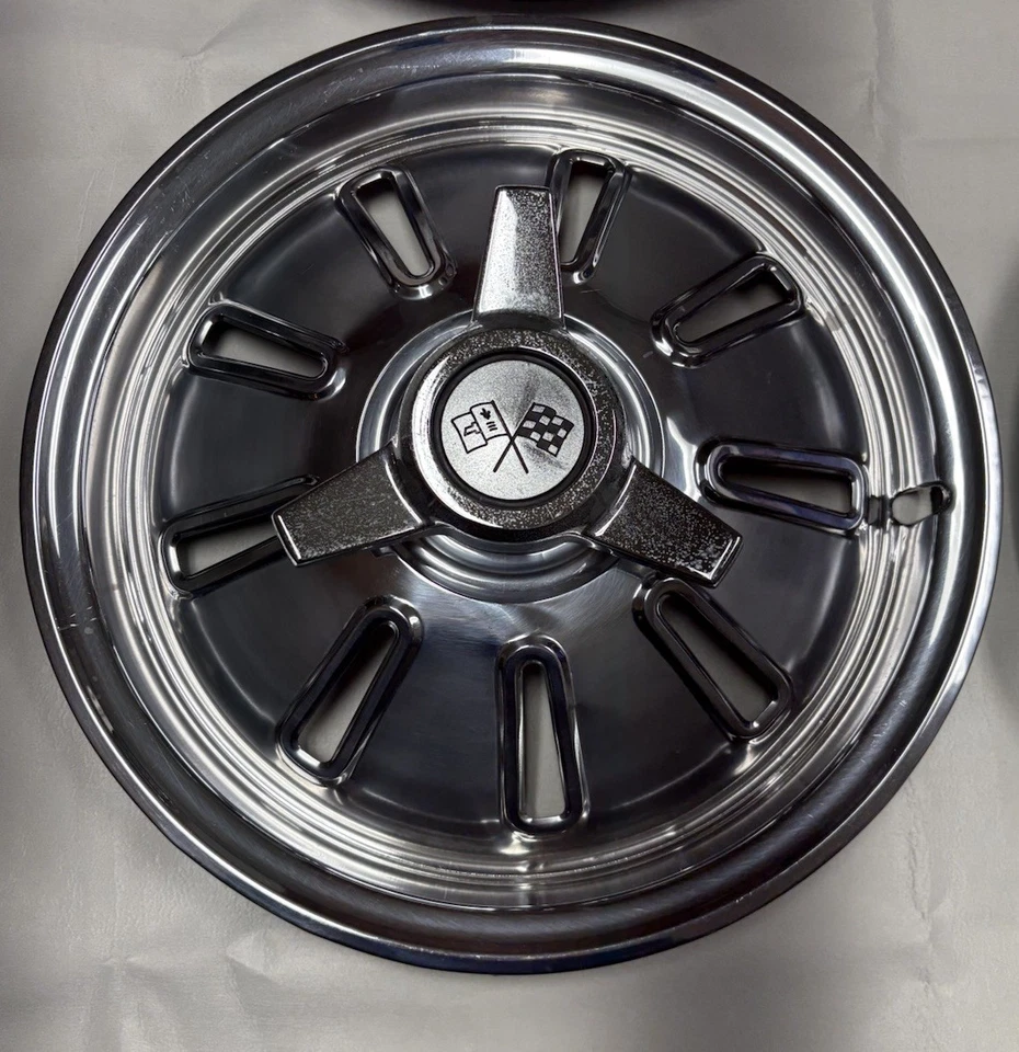 Chevrolet Corvette 1964 tapacubos cubiertas de rueda con hilanderos 15’ juego de 4 Foto 2 de 4