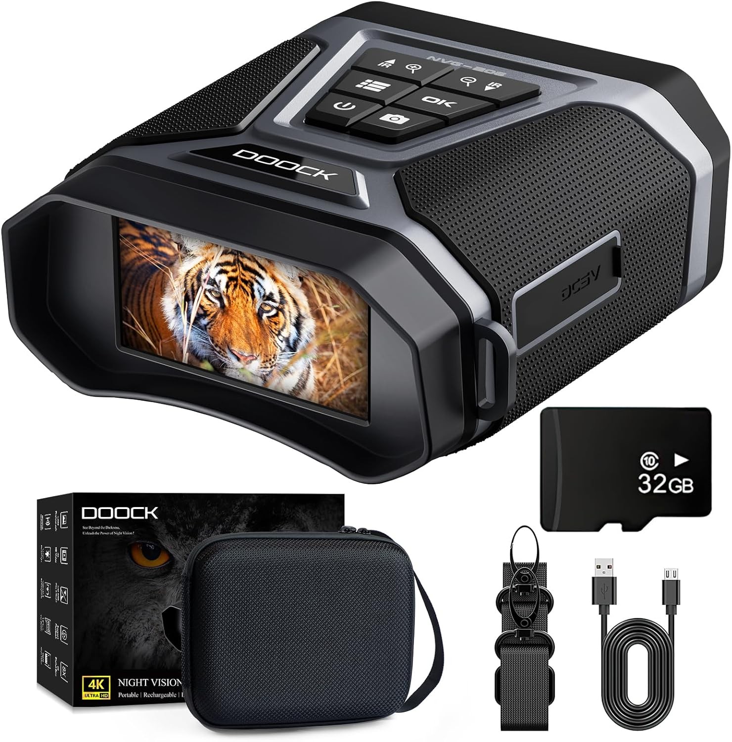 Goggles Binoculars ~ 3" Screen ~ Black *5753a0j