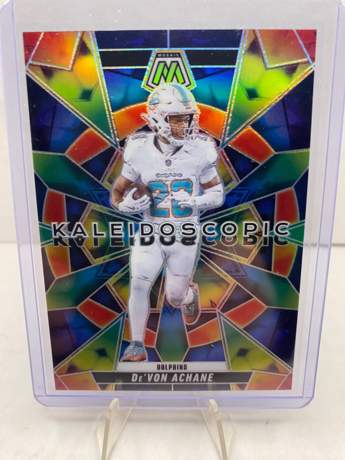 De’Von Achane - 2025 Panini Mosaic Kaleidoscopic Prizm SP #10 - Miami Dolphins