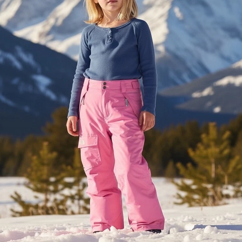 The North Face Girls Pink Winter Sports Snow Pants & Bibs for sale
