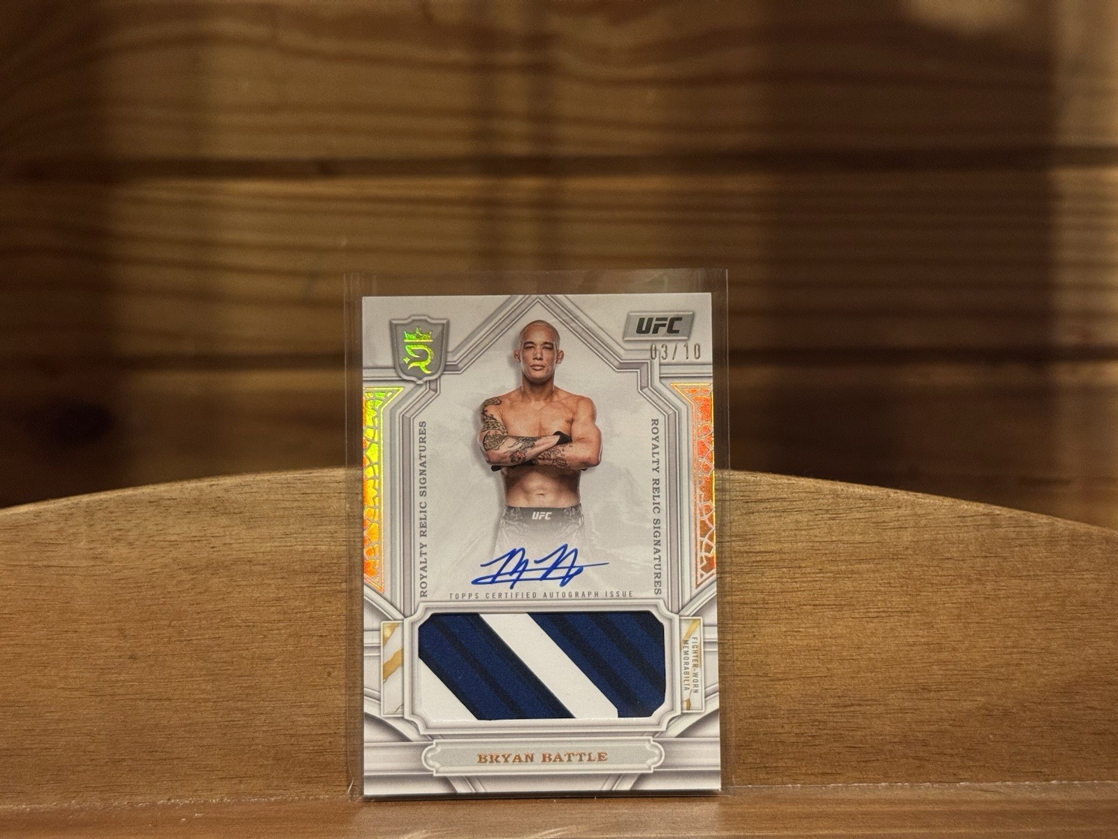 2024 Topps Royalty UFC Bryan Battle Royalty Relic Signatures Card /10!