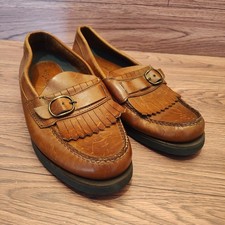 Weejuns G.H Bass Heritage Collection Kiltie Buckle Loafers Mens Side 8 M Brown