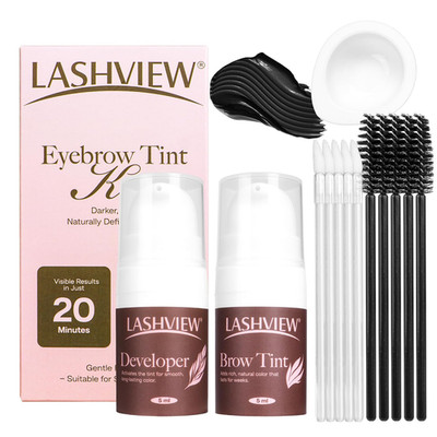 Lash Color Kit Brown Professional Lash and Brow Color Kit with Natural Effects L