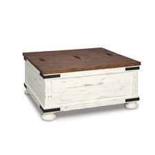Signature Design by Ashley Casual Wystfield Coffee Table  White/Brown