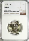 1959 Washington Quarter NGC MS 66 #GA6-10
