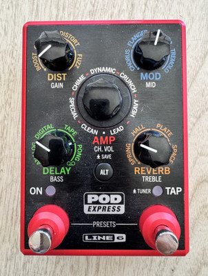 Line 6 POD Express Digital Multi-Effects for Electric Guitar Dist/Chorus/Delay