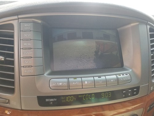 06 2006 LEXUS LX470 SUN VISOR SET BEIGE ILLUMINATED RIGHT PASSENGER - Picture 11 of 12